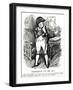 Winston Churchill - Punch Cartoon-L Raven Hill-Framed Art Print