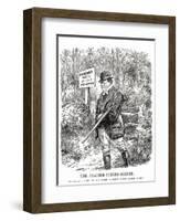 Winston Churchill - Punch Cartoon-L Raven Hill-Framed Art Print