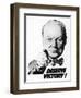 Winston Churchill Says We Deserve Victory!-null-Framed Premium Giclee Print