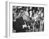 Winston Churchill Speaking at Wolverhampton Football Field-null-Framed Photographic Print