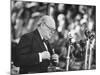 Winston Churchill Speaking at Wolverhampton Football Field-null-Mounted Photographic Print