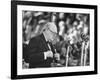 Winston Churchill Speaking at Wolverhampton Football Field-null-Framed Photographic Print