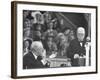 Winston Churchill Speaking at Wolverhampton Football Field-null-Framed Photographic Print