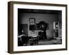 Winston Churchill Standing in His Study at His Home Chartwell-null-Framed Photographic Print