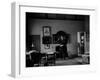 Winston Churchill Standing in His Study at His Home Chartwell-null-Framed Photographic Print