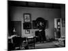 Winston Churchill Standing in His Study at His Home Chartwell-null-Mounted Photographic Print