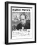 Winston Churchill: the Man Who Saved Britain, Front Page of 'The Children's Newspaper'-English School-Framed Giclee Print