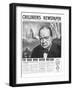 Winston Churchill: the Man Who Saved Britain, Front Page of 'The Children's Newspaper'-English School-Framed Giclee Print