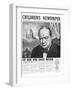 Winston Churchill: the Man Who Saved Britain, Front Page of 'The Children's Newspaper'-English School-Framed Giclee Print