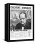 Winston Churchill: the Man Who Saved Britain, Front Page of 'The Children's Newspaper'-English School-Framed Stretched Canvas