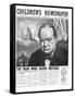 Winston Churchill: the Man Who Saved Britain, Front Page of 'The Children's Newspaper'-English School-Framed Stretched Canvas