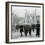 Winston Churchill Visiting the Ruins of Coventry Cathedral Following its Destruction-null-Framed Photographic Print