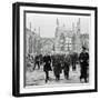 Winston Churchill Visiting the Ruins of Coventry Cathedral Following its Destruction-null-Framed Photographic Print