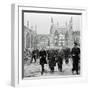 Winston Churchill Visiting the Ruins of Coventry Cathedral Following its Destruction-null-Framed Photographic Print