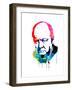 Winston Churchill Watercolor-Lora Feldman-Framed Art Print