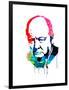 Winston Churchill Watercolor-Lora Feldman-Framed Art Print