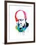 Winston Churchill Watercolor-Lora Feldman-Framed Art Print