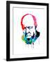 Winston Churchill Watercolor-Lora Feldman-Framed Art Print