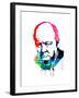 Winston Churchill Watercolor-Lora Feldman-Framed Art Print