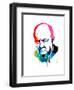 Winston Churchill Watercolor-Lora Feldman-Framed Art Print