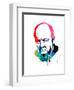 Winston Churchill Watercolor-Lora Feldman-Framed Art Print