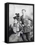 Winston Churchill with His Mother, Lady Randolph Churchill-English Photographer-Framed Stretched Canvas