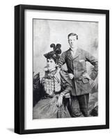 Winston Churchill with His Mother, Lady Randolph Churchill-English Photographer-Framed Giclee Print