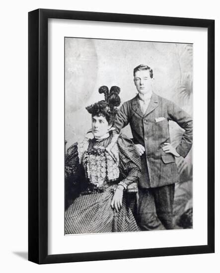 Winston Churchill with His Mother, Lady Randolph Churchill-English Photographer-Framed Giclee Print