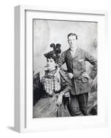 Winston Churchill with His Mother, Lady Randolph Churchill-English Photographer-Framed Giclee Print