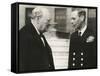 Winston Churchill with King George VI, May 8, 1948-null-Framed Stretched Canvas