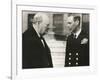 Winston Churchill with King George VI, May 8, 1948-null-Framed Photo