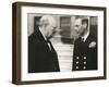 Winston Churchill with King George VI, May 8, 1948-null-Framed Photo