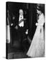 Winston Churchill with Queen Elizabeth II 1955-Associated Newspapers-Stretched Canvas