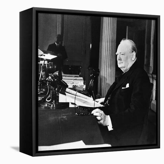 Winston Churchill-null-Framed Stretched Canvas