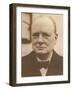 Winston Churchill-null-Framed Art Print