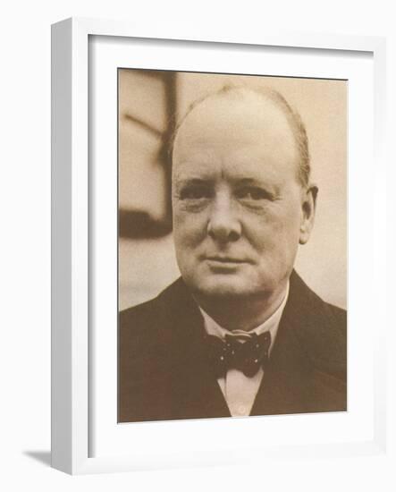 Winston Churchill-null-Framed Art Print