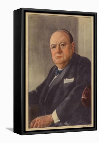 Winston Churchill-null-Framed Stretched Canvas