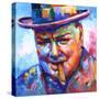 Winston Churchill-Leon Devenice-Stretched Canvas