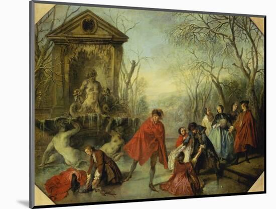 Winter, 1738-Nicolas Lancret-Mounted Giclee Print