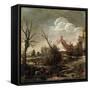 Winter, 17th Century-Esaias van de Velde-Framed Stretched Canvas