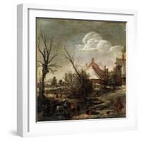 Winter, 17th Century-Esaias van de Velde-Framed Giclee Print