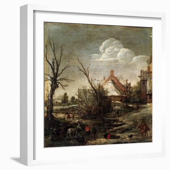 Winter, 17th Century-Esaias van de Velde-Framed Giclee Print