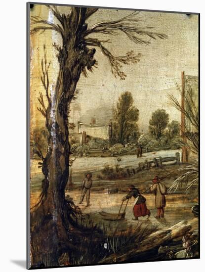 Winter, 17th Century-Esaias van de Velde-Mounted Giclee Print