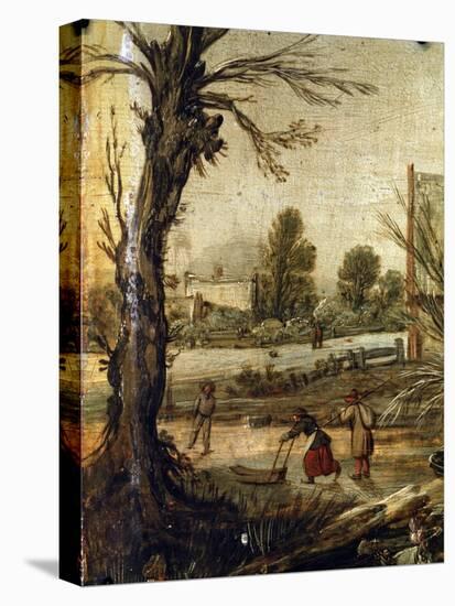 Winter, 17th Century-Esaias van de Velde-Stretched Canvas