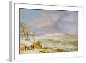 Winter, 17th century-Lucas Van Uden-Framed Giclee Print