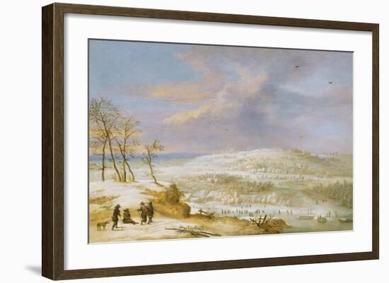 Winter, 17th century-Lucas Van Uden-Framed Giclee Print