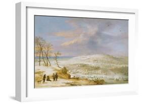 Winter, 17th century-Lucas Van Uden-Framed Giclee Print