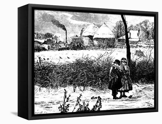 Winter, 1860s-John William North-Framed Stretched Canvas