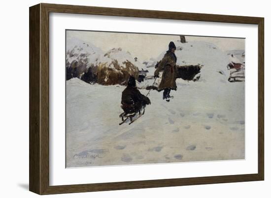 Winter, 1902-Evgeni Ivanovich Stolitsa-Framed Giclee Print