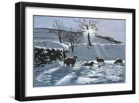 Winter Afternoon at Dentdale, 1991-John Cooke-Framed Giclee Print